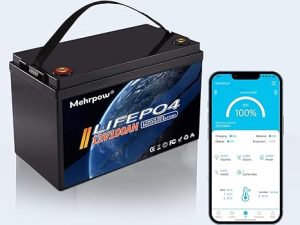 10. Mehrpow 12V Lithium Battery for RV