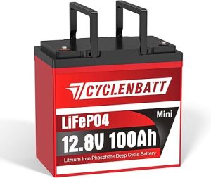 4. CYCLENBATT 12V Lithium Battery for RV