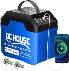 7. DC HOUSE 12V Lithium Battery for RV