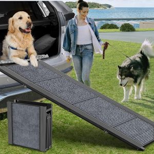 3. HerCcreta wigge Portable Folding Dog Ramp for Car