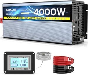 2. EGSCATEE 4000W Pure Sine Wave Inverter