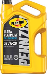 2. Pennzoil Ultra 5W-20 Full Synthetic Motor Oil