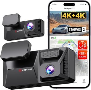 3. REDTIGER F77 4K Dash Cam Front and Rear