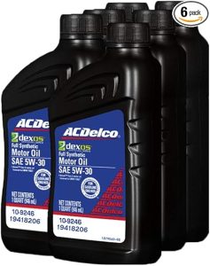 5. ACDelco 5W-30 Full Synthetic Motor Oil