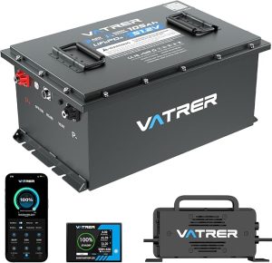 3. VATRER POWER 48V Lithium Golf Cart Battery