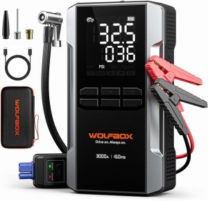 4. WOLFBOX 3000A Portable Car Battery Jump Starter
