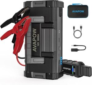 5. AVAPOW 6000A Portable Car Battery Jump Starter