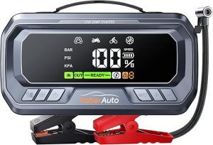 6. YaberAuto 10-in-1 Portable Car Battery Jump Starter
