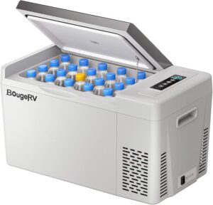 1. BougeRV 12 Volt Car Refrigerator