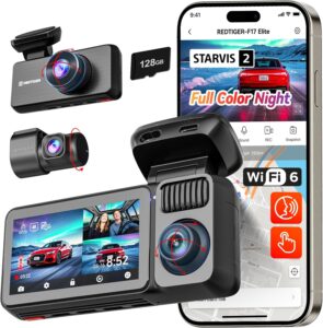 REDTIGER F17 Elite 4K 3 Channel Dash Cam